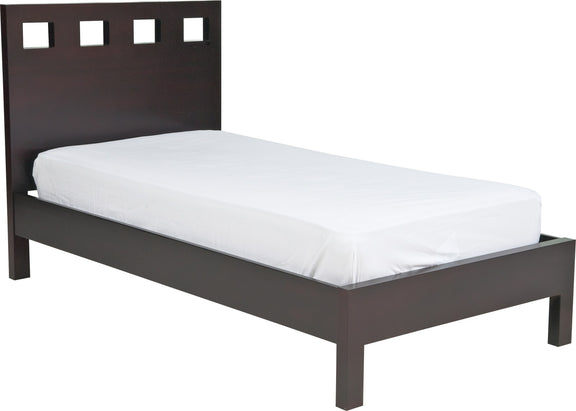 Nevis California King Size Riva Platform Bed in Espresso
