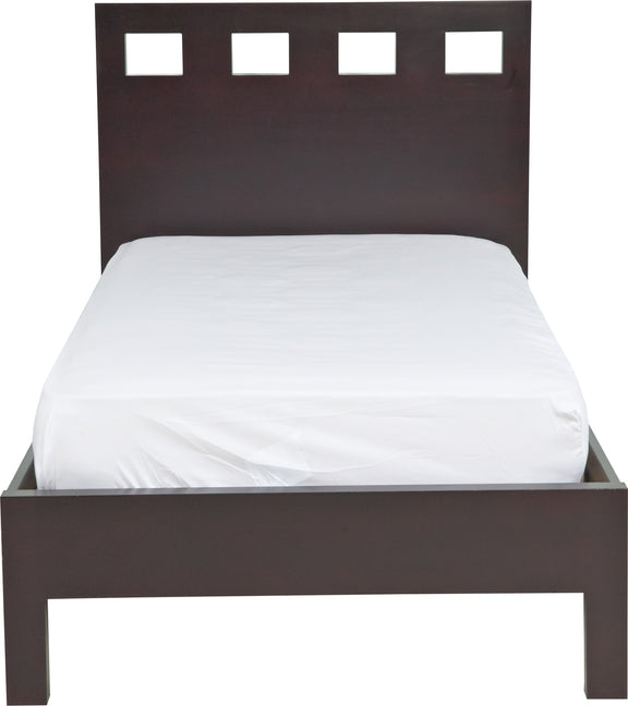 Nevis Full Size Riva Platform Bed in Espresso