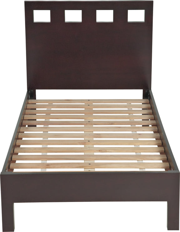 Nevis California King Size Riva Platform Bed in Espresso