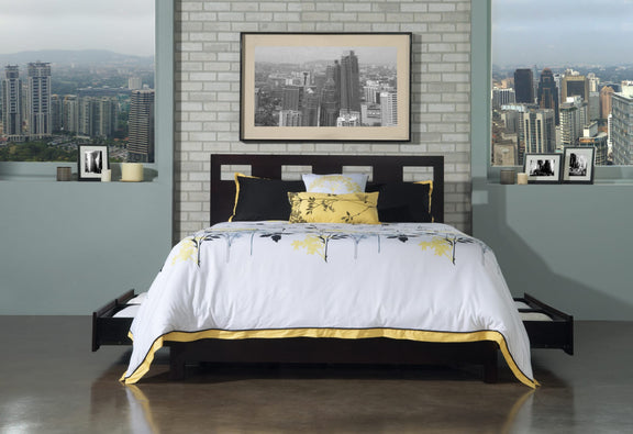 Riva Queen-size Platform Storage Bed in Espresso