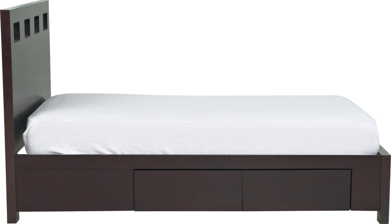 Riva Queen-size Platform Storage Bed in Espresso