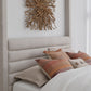 Rockford Queen-size Upholstered Canopy Bed in Turtle Dove Linen (2026)