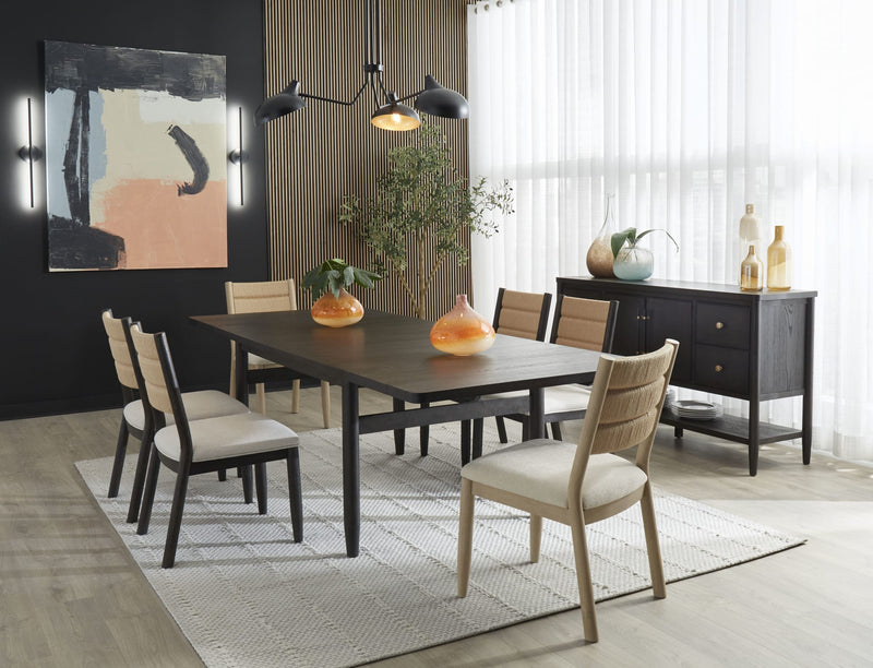 Rockport Double Extension Dining Table in Yin