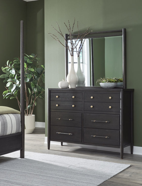 Rockport Eight Drawer Oak Wood Dresser in Yin
