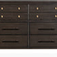 Rockport Eight Drawer Oak Wood Dresser in Yin