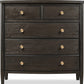 Rockport Five Drawer Small Chest in Yin
