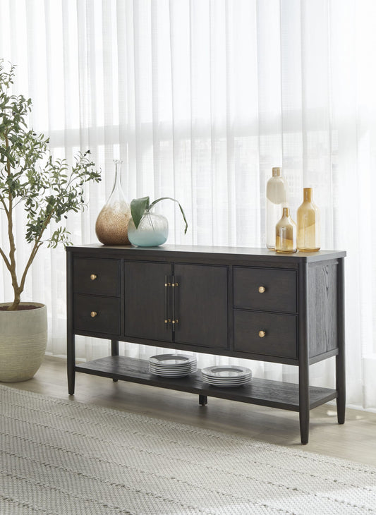 Rockport Four Drawer Two Door Sideboard in Yin