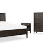 Rockport Oak Wood California King-size Platform Bed in Yin