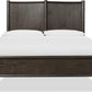 Rockport Oak Wood Queen-size Platform Bed in Yin