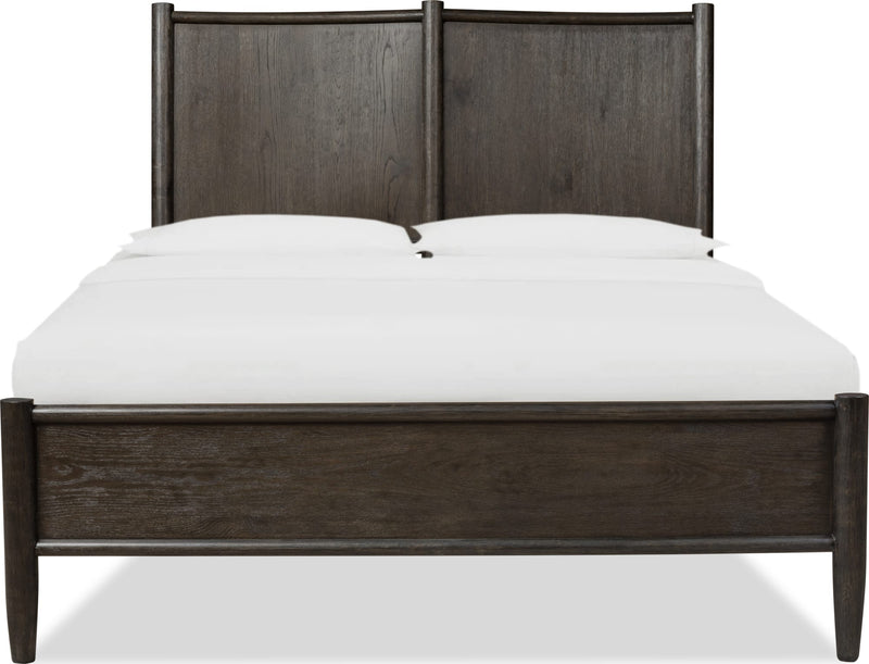 Rockport Oak Wood California King-size Platform Bed in Yin