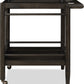 Rockport Two Shelf Rolling Bar Cart in Yin