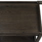 Rockport Two Shelf Rolling Bar Cart in Yin