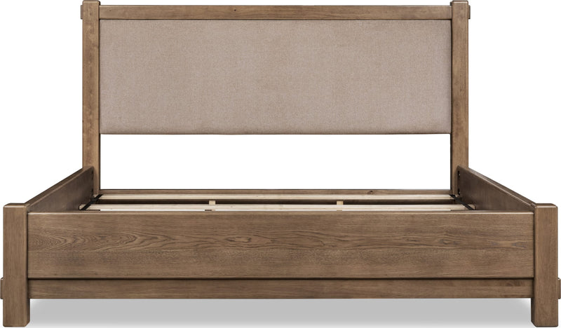 Roycroft Wd/Uph CK Bed - Bn/HW