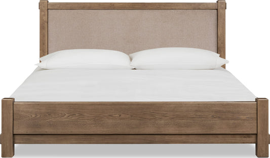 Roycroft Wd/Uph KG Bed - Bn/HW
