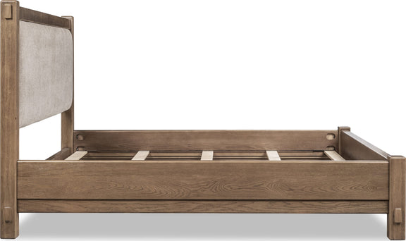 Roycroft Wd/Uph QN Bed - Bn/HW
