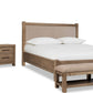 Roycroft Wd/Uph QN Bed - Bn/HW