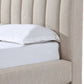 Savage King-size Maximalist Upholstered Bed in Sandy Chenille