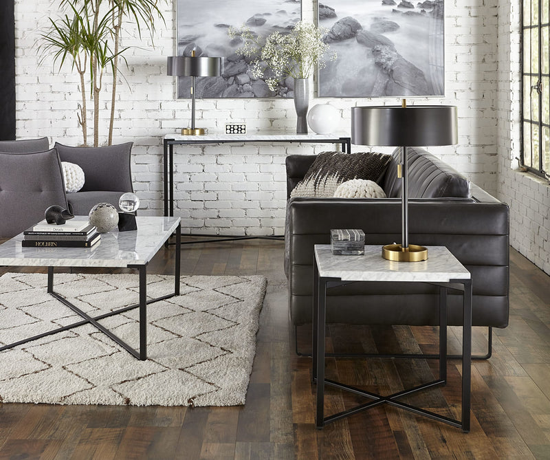 Saxon Console Table in Matte Black