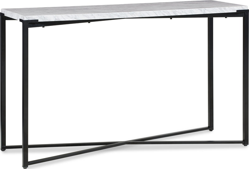 Saxon Console Table in Matte Black