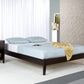 Nevis California King Size Simple Platform Bed in Espresso