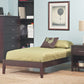 Nevis Twin Size Simple Platform Bed in Espresso