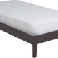 Nevis Twin Size Simple Platform Bed in Espresso