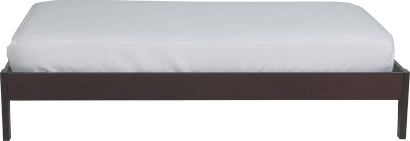 Nevis King Size Simple Platform Bed in Espresso