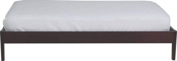 Nevis Queen Size Simple Platform Bed in Espresso