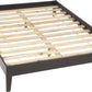 Nevis Twin Size Simple Platform Bed in Espresso