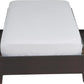 Simple California King-size Platform Storage Bed in Espresso