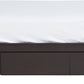 Simple Queen-size Platform Storage Bed in Espresso