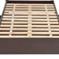 Simple King-size Platform Storage Bed in Espresso