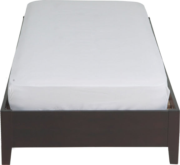 Simple California King-size Platform Storage Bed in Espresso