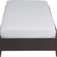 Simple King-size Platform Storage Bed in Espresso