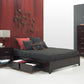 Simple Queen-size Platform Storage Bed in Espresso