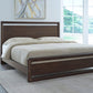 Sol King-size Acacia Wood Platform Bed in Brown Spice