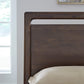 Sol California King-size Acacia Wood Platform Bed in Brown Spice