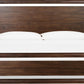 Sol Queen-size Acacia Wood Platform Bed in Brown Spice
