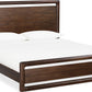 Sol King-size Acacia Wood Platform Bed in Brown Spice