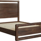 Sol Full-size Acacia Wood Platform Bed in Brown Spice