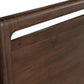 Sol King-size Acacia Wood Platform Bed in Brown Spice