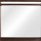Sol Beveled Glass Wall or Dresser Mirror in Brown Spice
