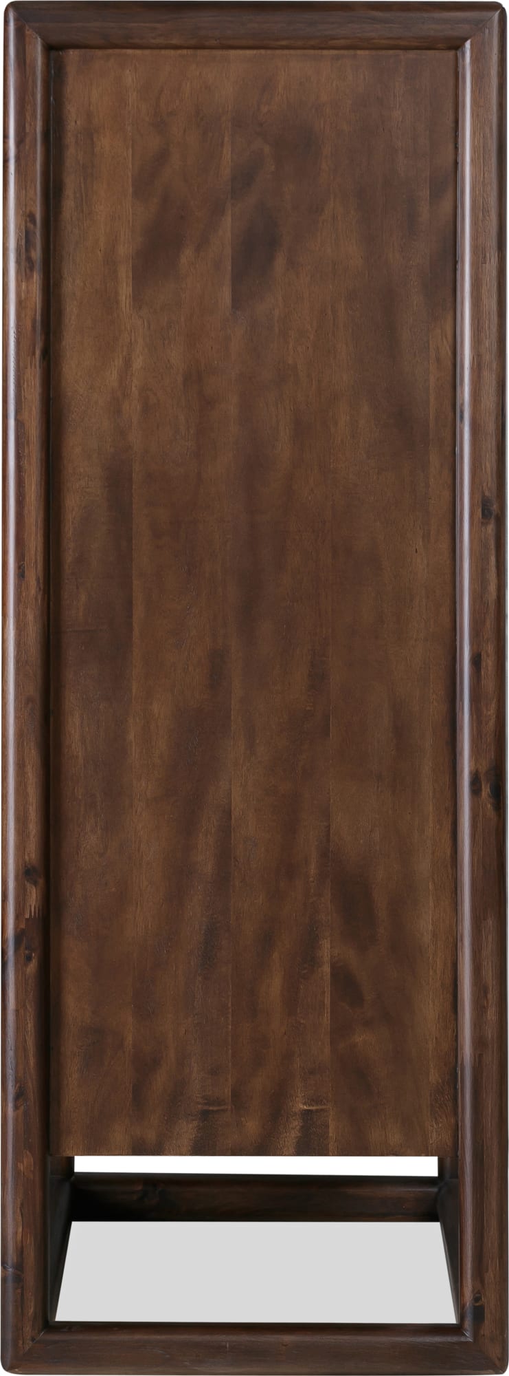 Sol Five Drawer Acacia Wood Chest in Brown Spice