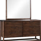 Sol Six Drawer Acacia Wood Dresser in Brown Spice