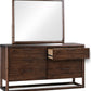 Sol Six Drawer Acacia Wood Dresser in Brown Spice