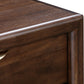 Sol Two Drawer USB-Charging Nightstand in Brown Spice