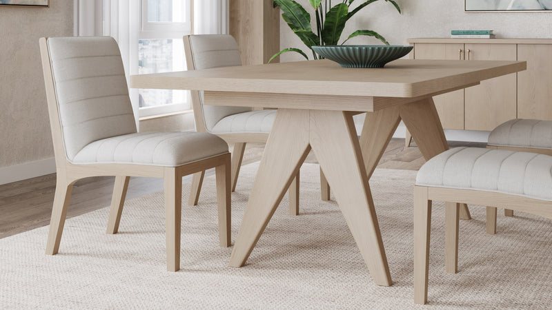 Sumire Ash Wood Rectangular Extension Table in Ginger