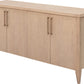 Sumire Four Door Ash Wood Sideboard in Ginger