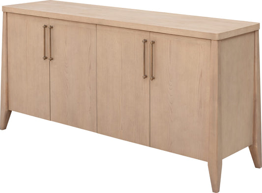 Sumire Four Door Ash Wood Sideboard in Ginger