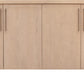 Sumire Four Door Ash Wood Sideboard in Ginger